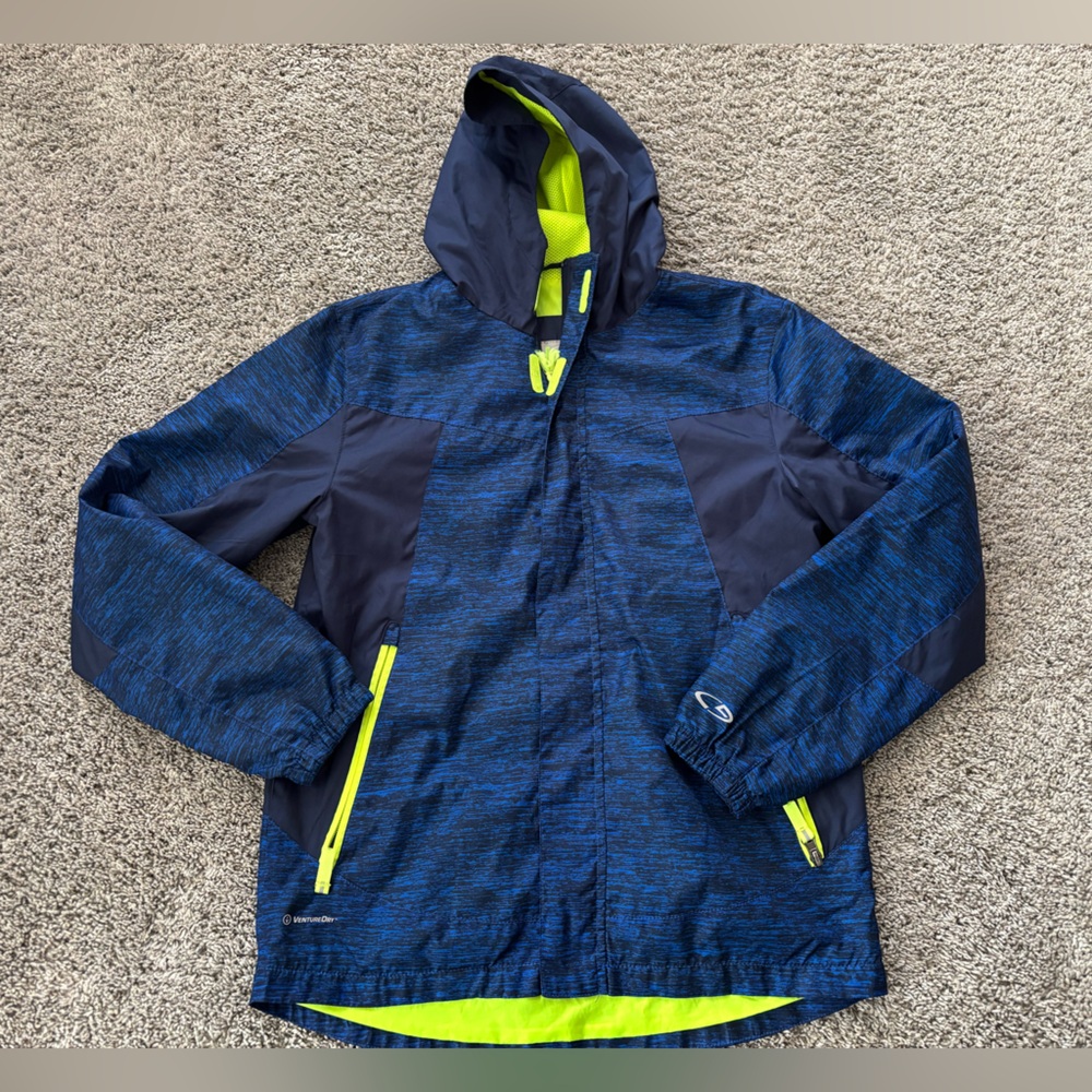 Champion Venture Dry Kids Full Zip Lightweight Jacket Size L 12-14 - Picture 3 of 14